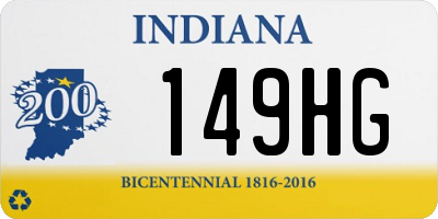 IN license plate 149HG