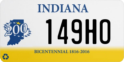 IN license plate 149HO