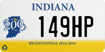 IN license plate 149HP