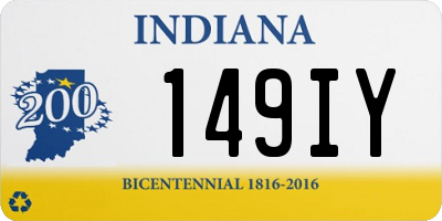 IN license plate 149IY