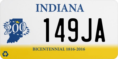 IN license plate 149JA