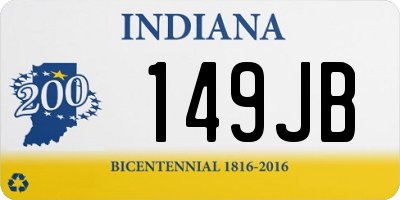 IN license plate 149JB