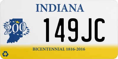 IN license plate 149JC