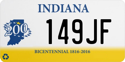 IN license plate 149JF