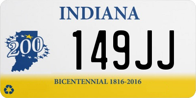 IN license plate 149JJ