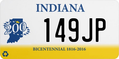 IN license plate 149JP