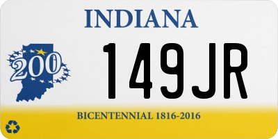 IN license plate 149JR