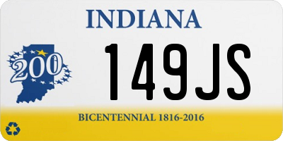 IN license plate 149JS