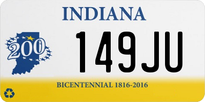 IN license plate 149JU