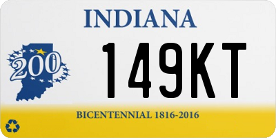 IN license plate 149KT