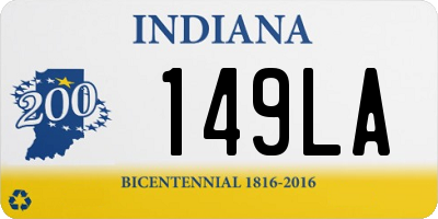 IN license plate 149LA