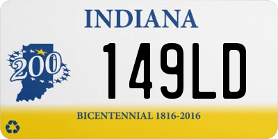 IN license plate 149LD