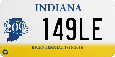 IN license plate 149LE