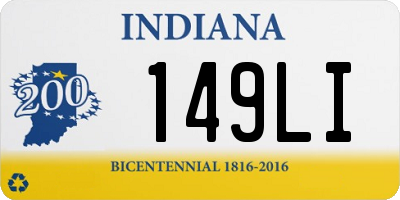 IN license plate 149LI