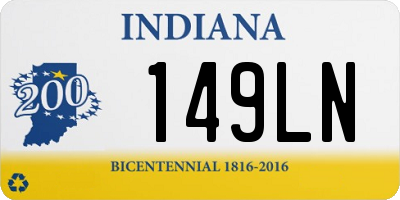 IN license plate 149LN