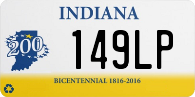 IN license plate 149LP