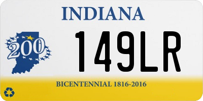 IN license plate 149LR