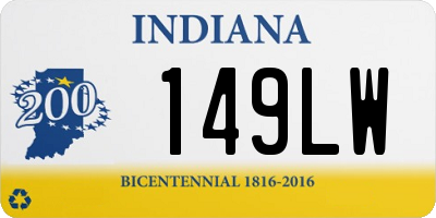 IN license plate 149LW