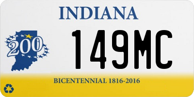 IN license plate 149MC