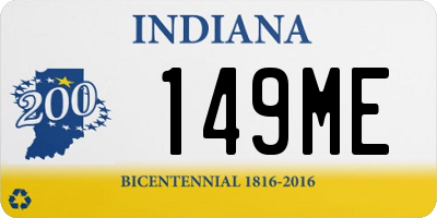 IN license plate 149ME