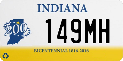 IN license plate 149MH