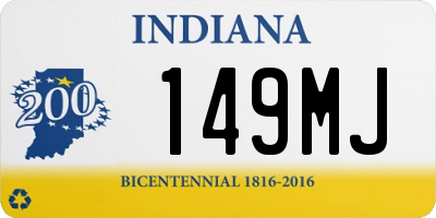 IN license plate 149MJ