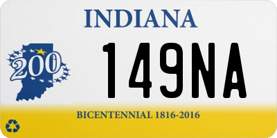 IN license plate 149NA