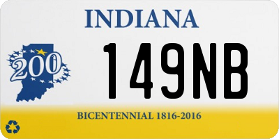 IN license plate 149NB