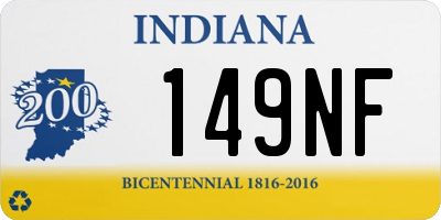 IN license plate 149NF