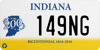 IN license plate 149NG