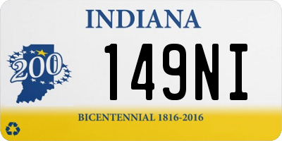 IN license plate 149NI