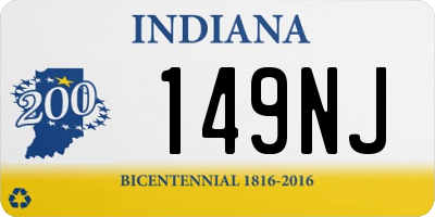 IN license plate 149NJ