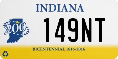 IN license plate 149NT