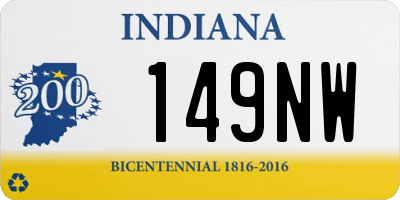 IN license plate 149NW