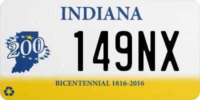IN license plate 149NX