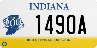 IN license plate 149OA