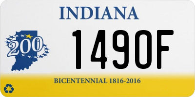 IN license plate 149OF