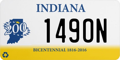 IN license plate 149ON