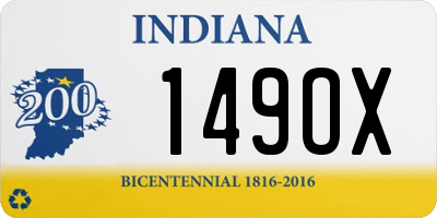 IN license plate 149OX