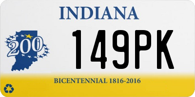 IN license plate 149PK