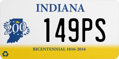 IN license plate 149PS