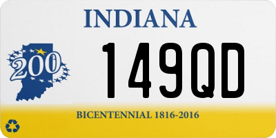 IN license plate 149QD