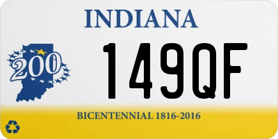 IN license plate 149QF