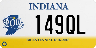 IN license plate 149QL