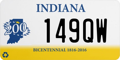 IN license plate 149QW