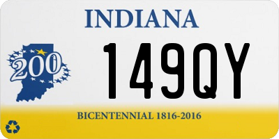 IN license plate 149QY