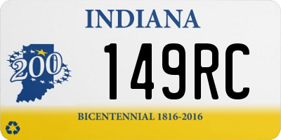 IN license plate 149RC