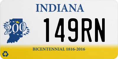 IN license plate 149RN