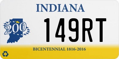 IN license plate 149RT