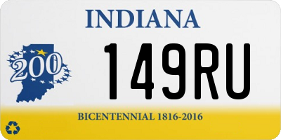 IN license plate 149RU